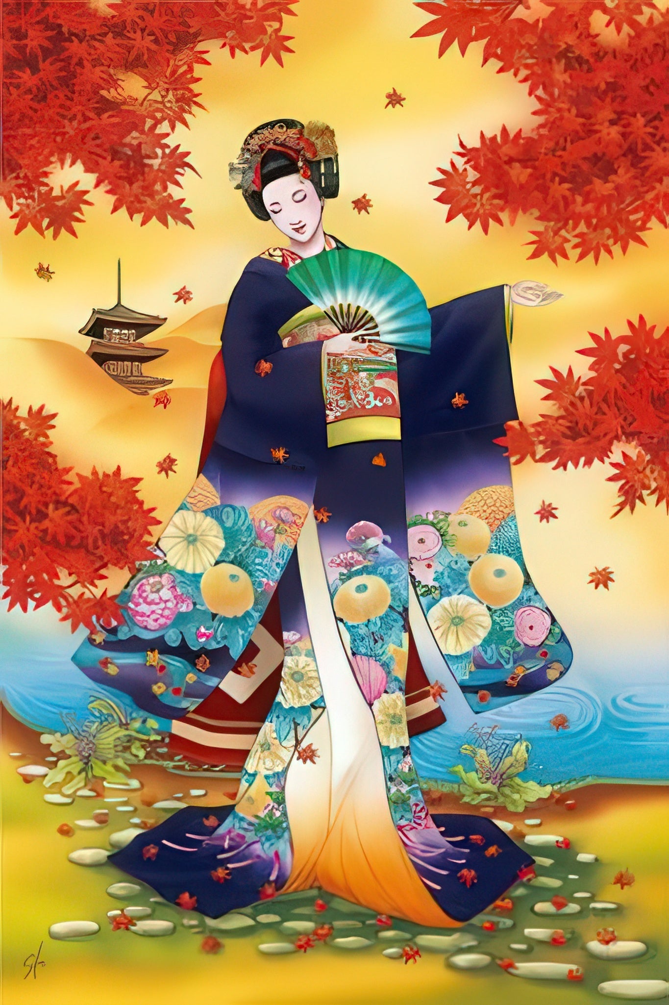 appleone-1000-625-arashiyama-shoko:-love-and-autumn-leaves-1000-pieces-jigsaw-puzzle