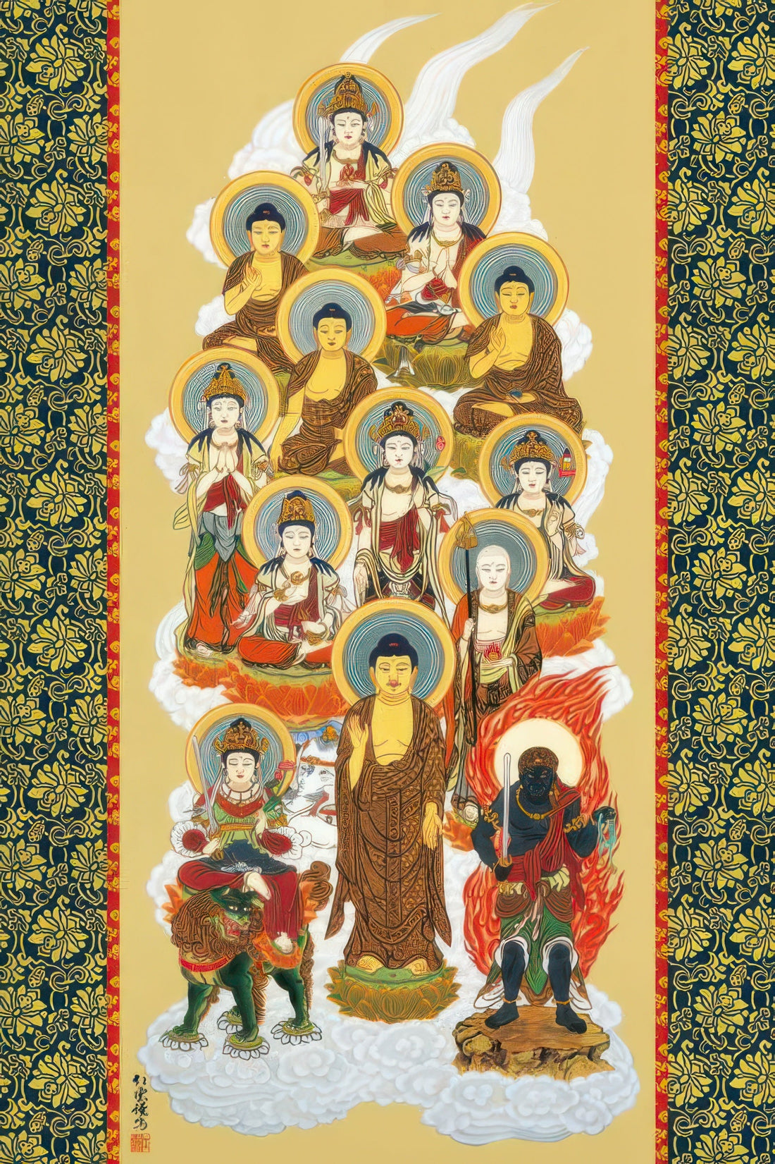 appleone-1000-652-amulet-of-thirteen-buddhas-1000-pieces-jigsaw-puzzle