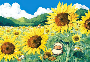 appleone-r300-001-a-break-in-the-sunflower-field-300-pieces-jigsaw-puzzle