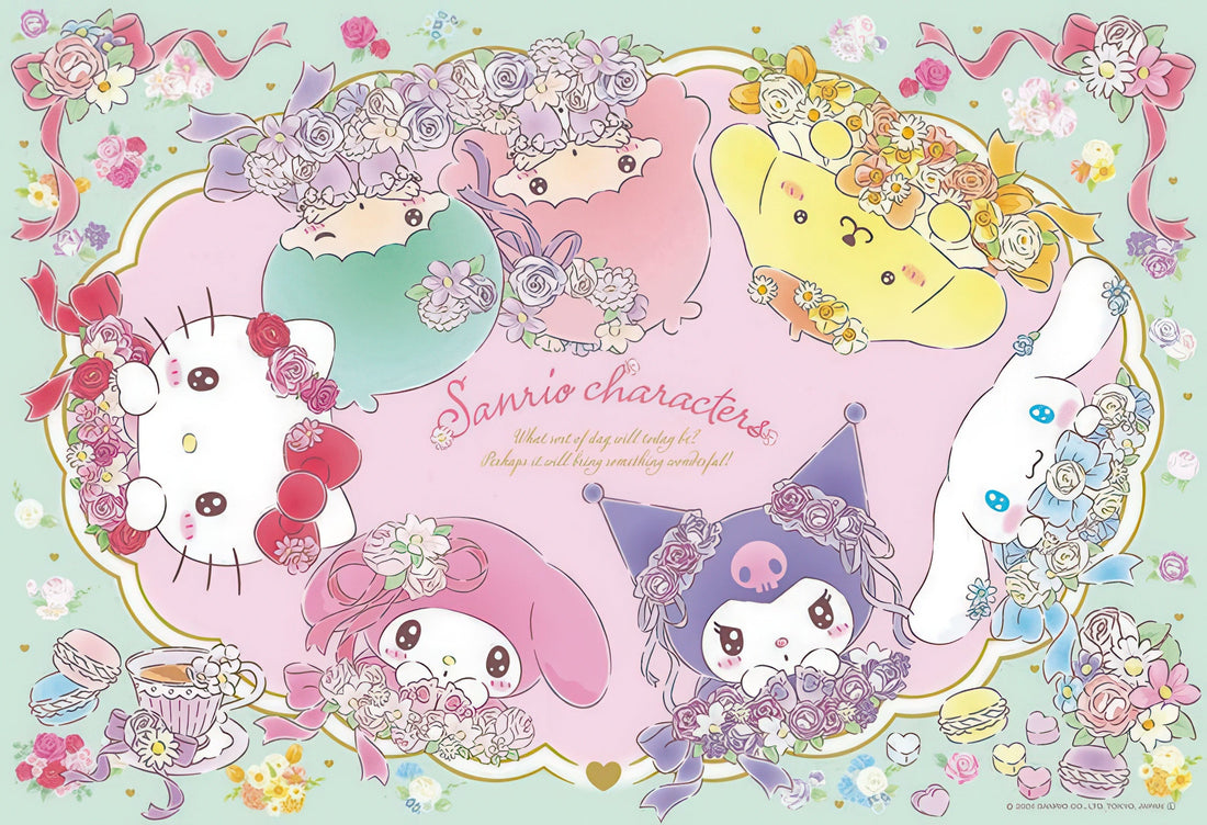 beverly-300-070-sanrio-characters:-flower-tea-time-300-pieces-jigsaw-puzzle