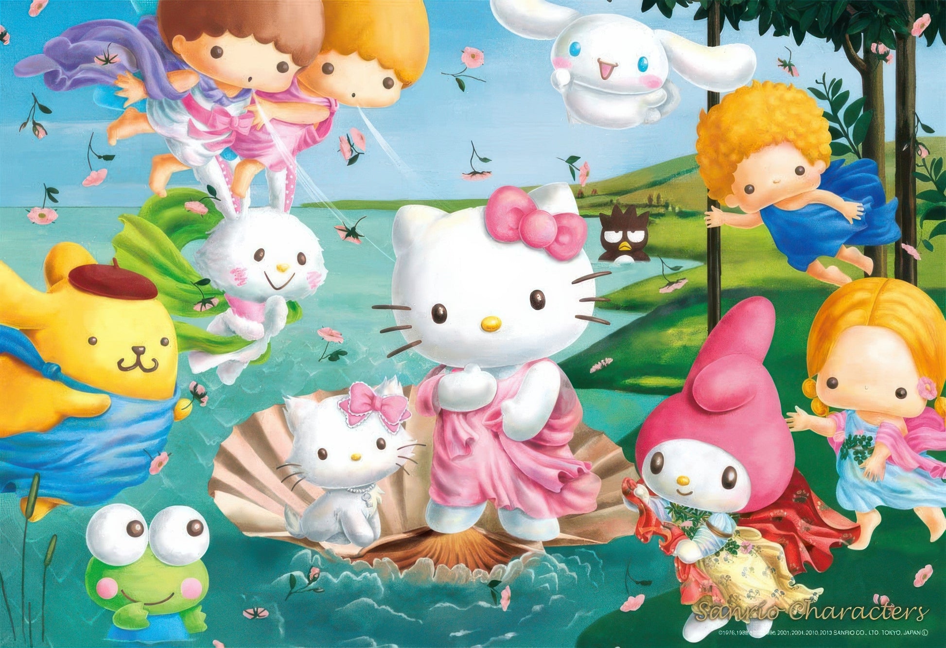 beverly-31-411-sanrio-characters:-the-birth-of-venus-1000-pieces-jigsaw-puzzle