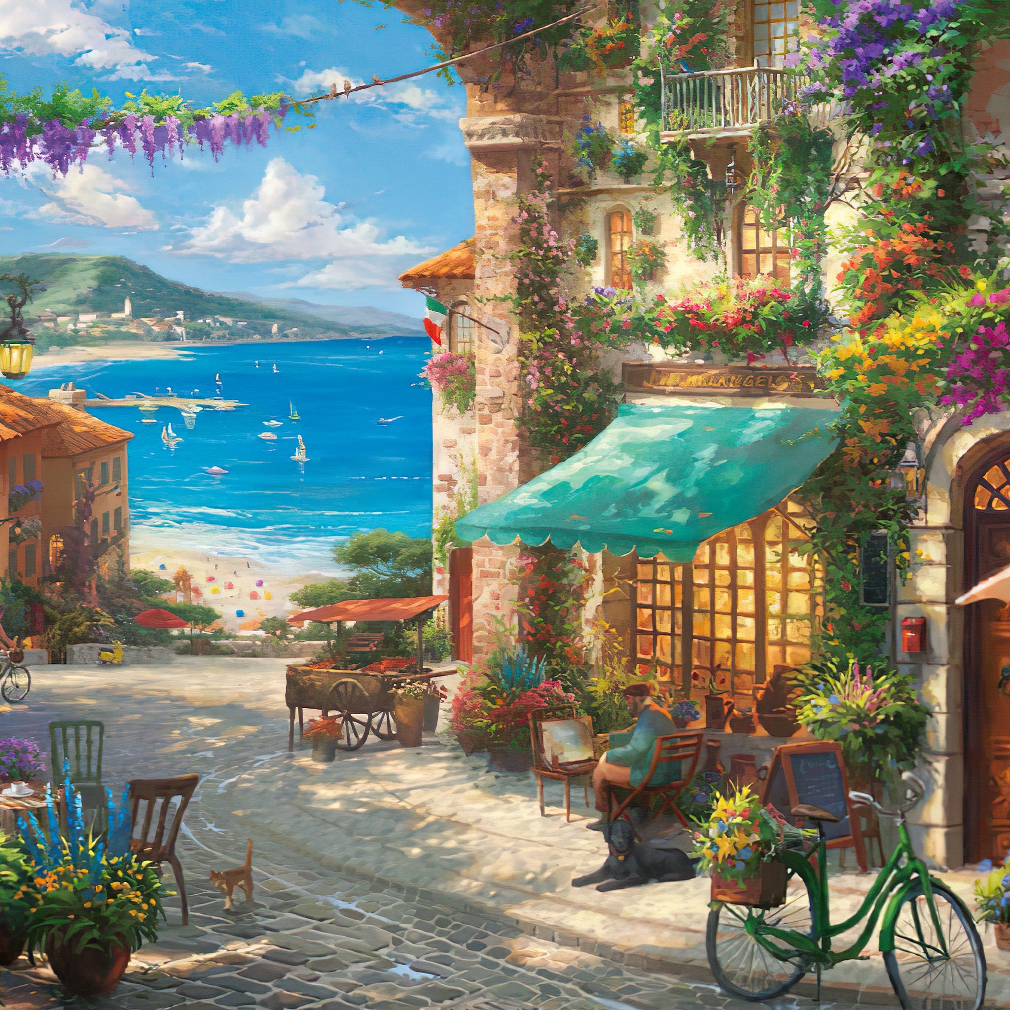 Beverly • Scenery • Italian Café　1000 PCS　Jigsaw Puzzle