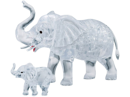 Beverly â€¢ Animal â€¢ Clear Elephantã€€46 PCSã€€Crystal 3D Puzzle