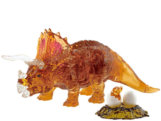 Beverly â€¢ Creature â€¢ Triceratops Brownã€€61 PCSã€€Crystal 3D Puzzle