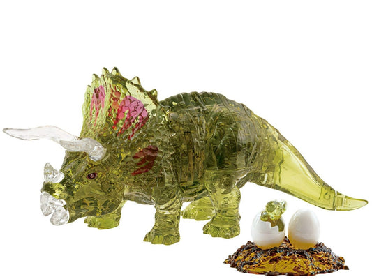 Beverly â€¢ Creature â€¢ Triceratops Greenã€€61 PCSã€€Crystal 3D Puzzle
