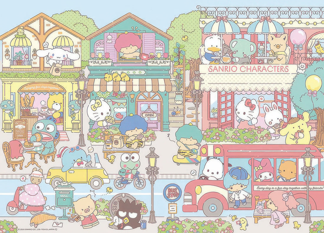 beverly-600-023-sanrio-characters-happy-my-town-600-pieces-jigsaw-puzzle