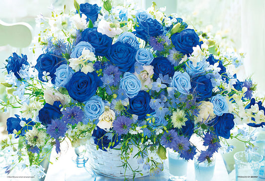 Beverly â€¢ Flower â€¢ Blue Rose Bouquet of Peaceã€€1000 PCSã€€Jigsaw Puzzle