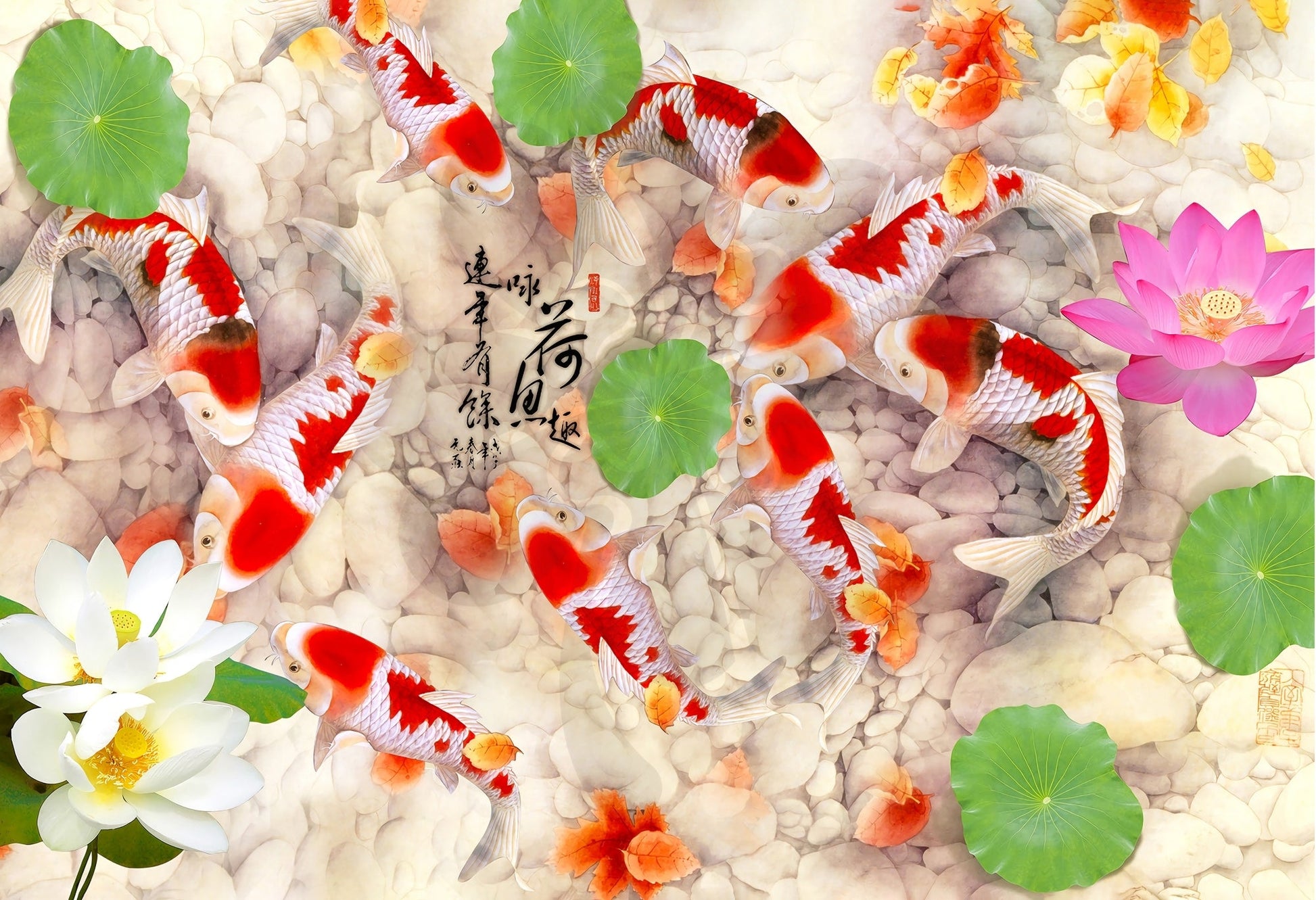 clover-a03-001-nine-lucky-koi-300-jigsaw-puzzle