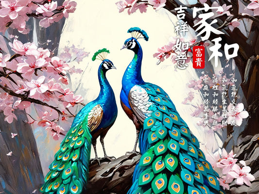 Clover • Peacock • Harmony　1000 PCS　Plastic　Jigsaw Puzzle