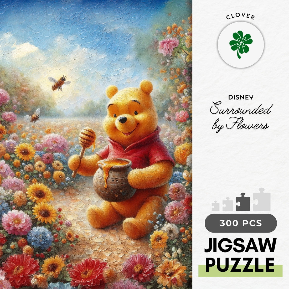 clover-d03-017-surrounded-by-flowers-300-jigsaw-puzzle