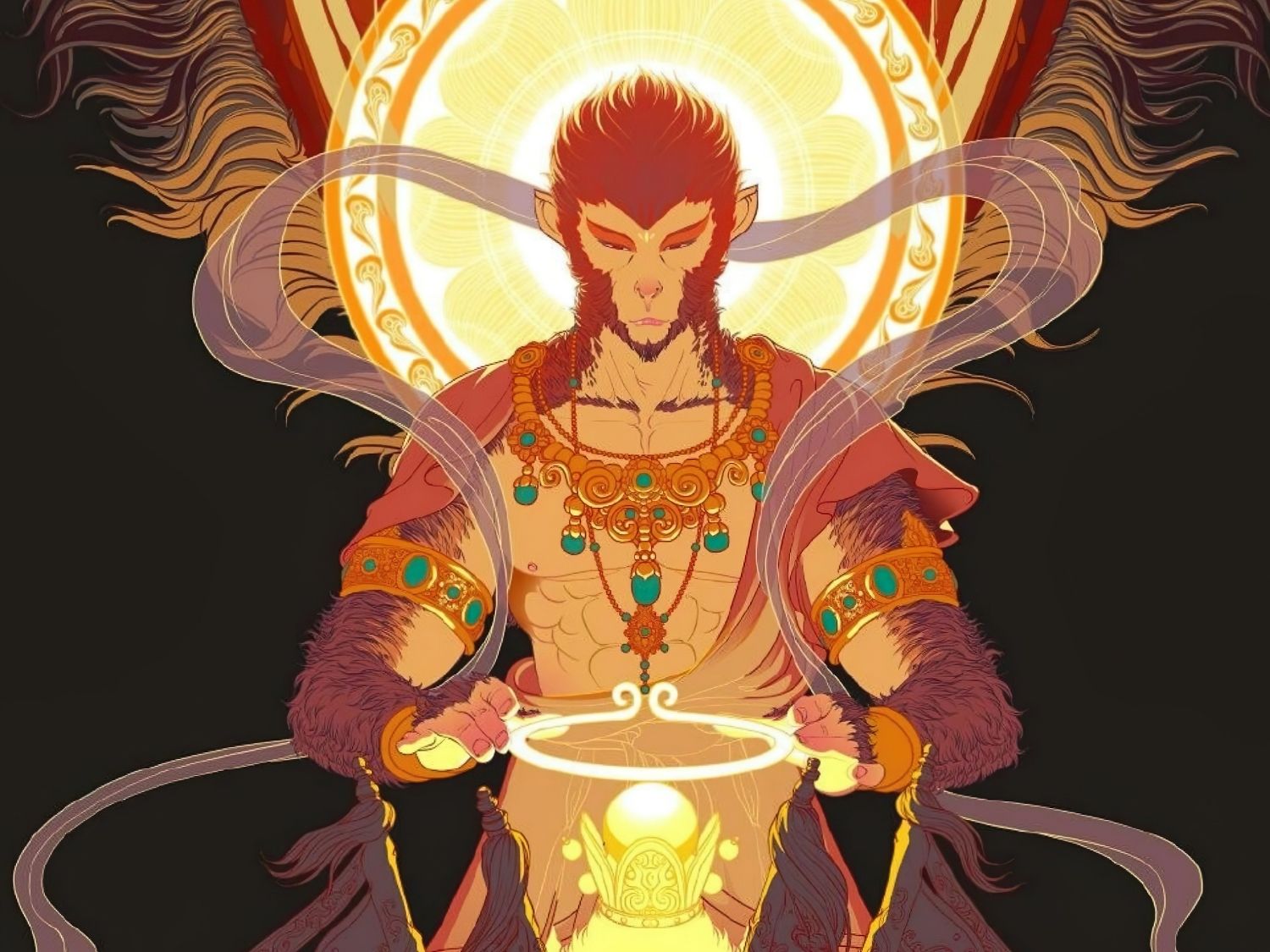 Clover • Illustration • Monkey King (Sun Wukong)　1000 PCS　Plastic　Jigsaw Puzzle