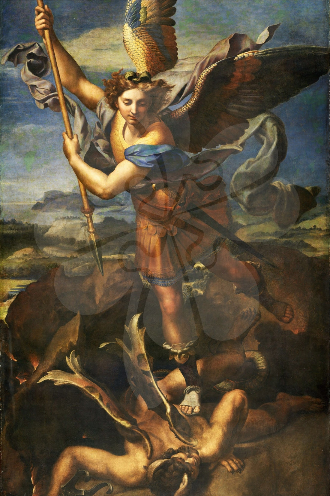 clover-r10-009-st.-michael-overwhelming-the-demon-1000-pieces-jigsaw-puzzle