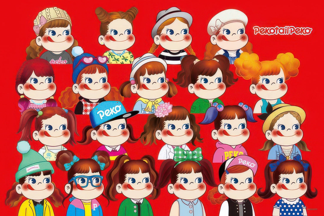 cuties-1000-059-fujiya-peko-tail-peko-chan-all-lined-up-1000-pieces-jigsaw-puzzle