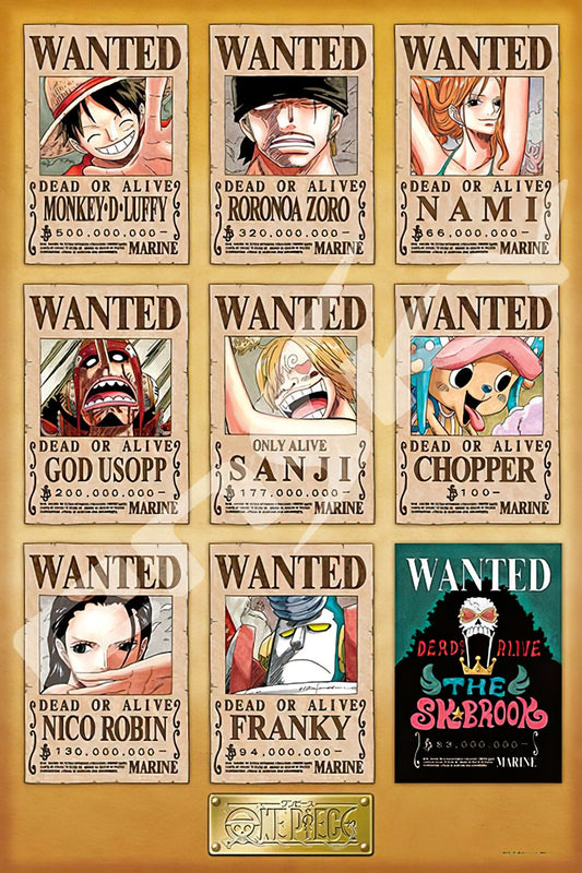 Ensky â€¢ One Piece â€¢ NEW WANTED POSTERSã€€1000 PCSã€€Jigsaw Puzzle