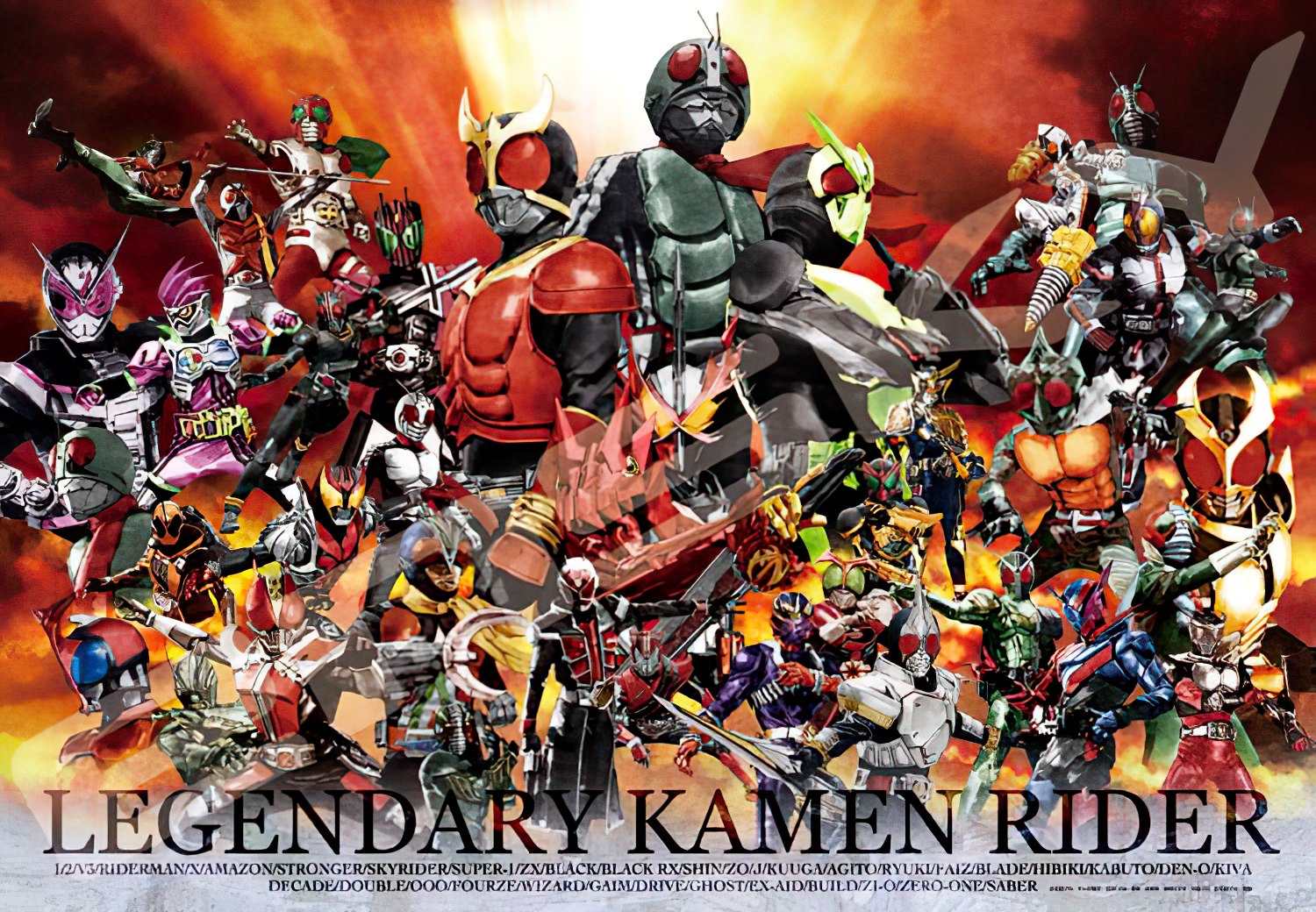 Ensky â€¢ Kamen Rider Gatheringã€€1000 PCSã€€Jigsaw Puzzle