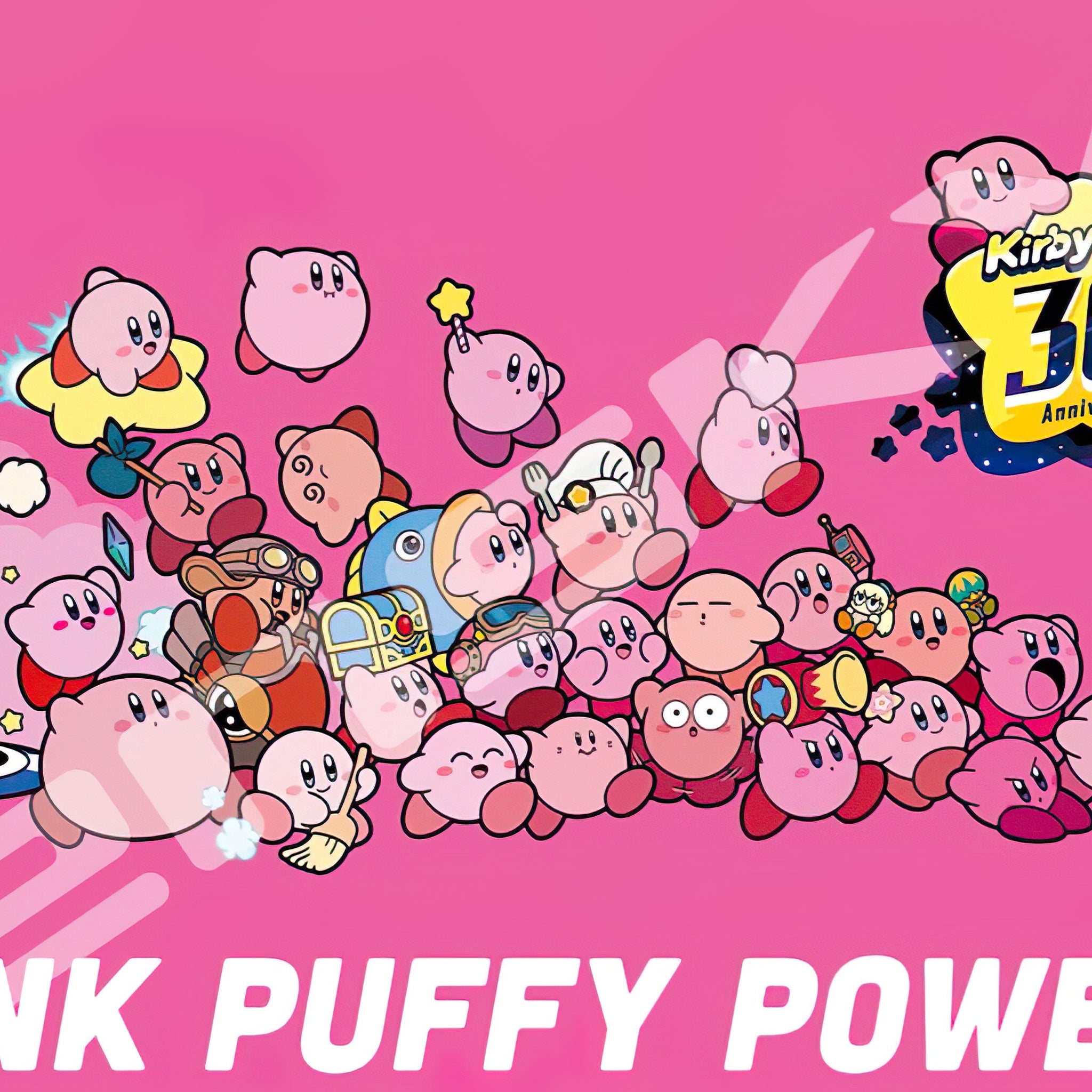 Ensky â€¢ Kirby of the Stars 30th Pink Puffy Power!ã€€1000 PCSã€€Jigsaw Puzzle