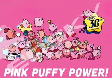 Ensky â€¢ Kirby of the Stars 30th Pink Puffy Power!ã€€1000 PCSã€€Jigsaw Puzzle