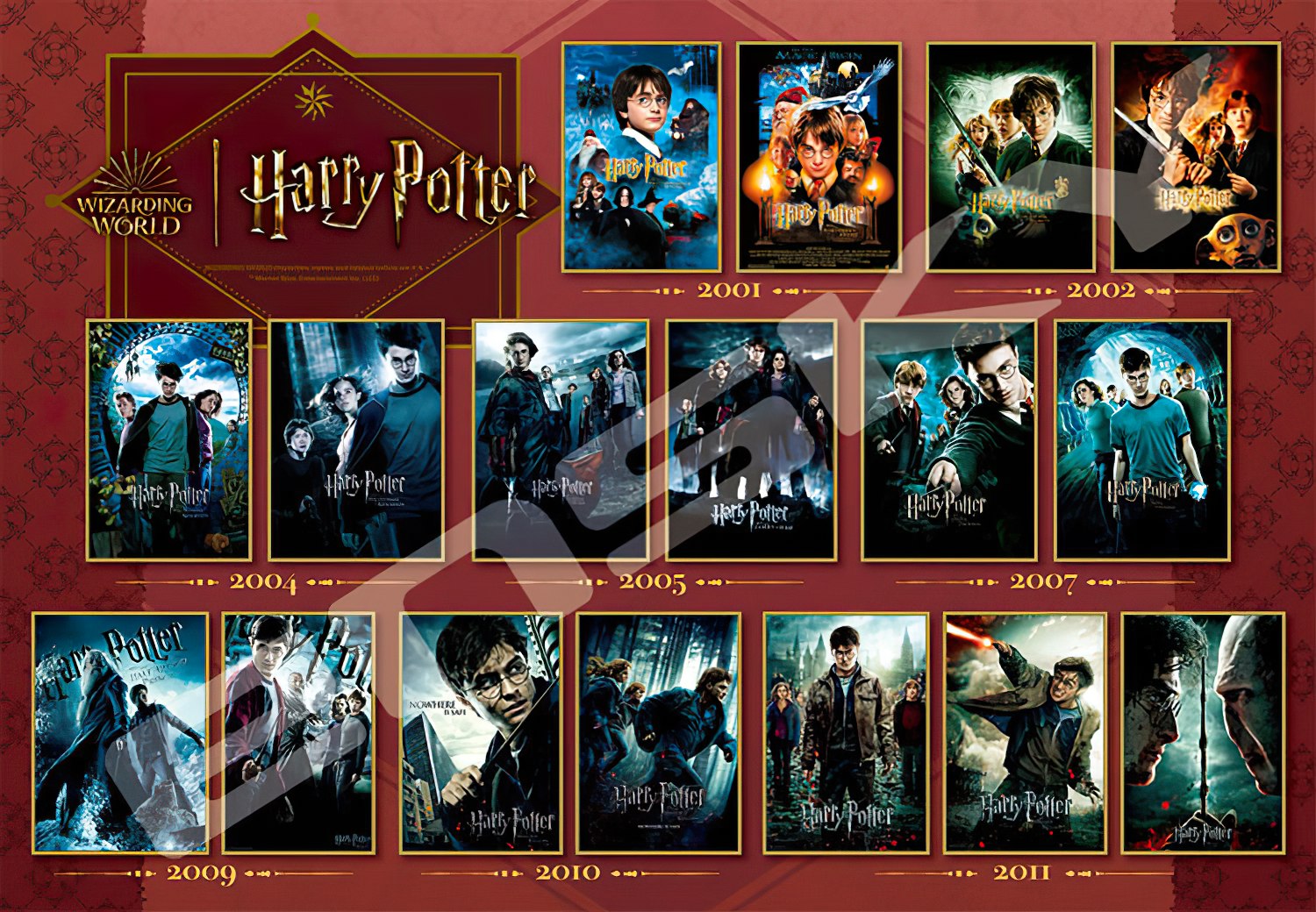 Ensky â€¢ Harry Potter Movie Poster Collectionã€€1000 PCSã€€Jigsaw Puzzle