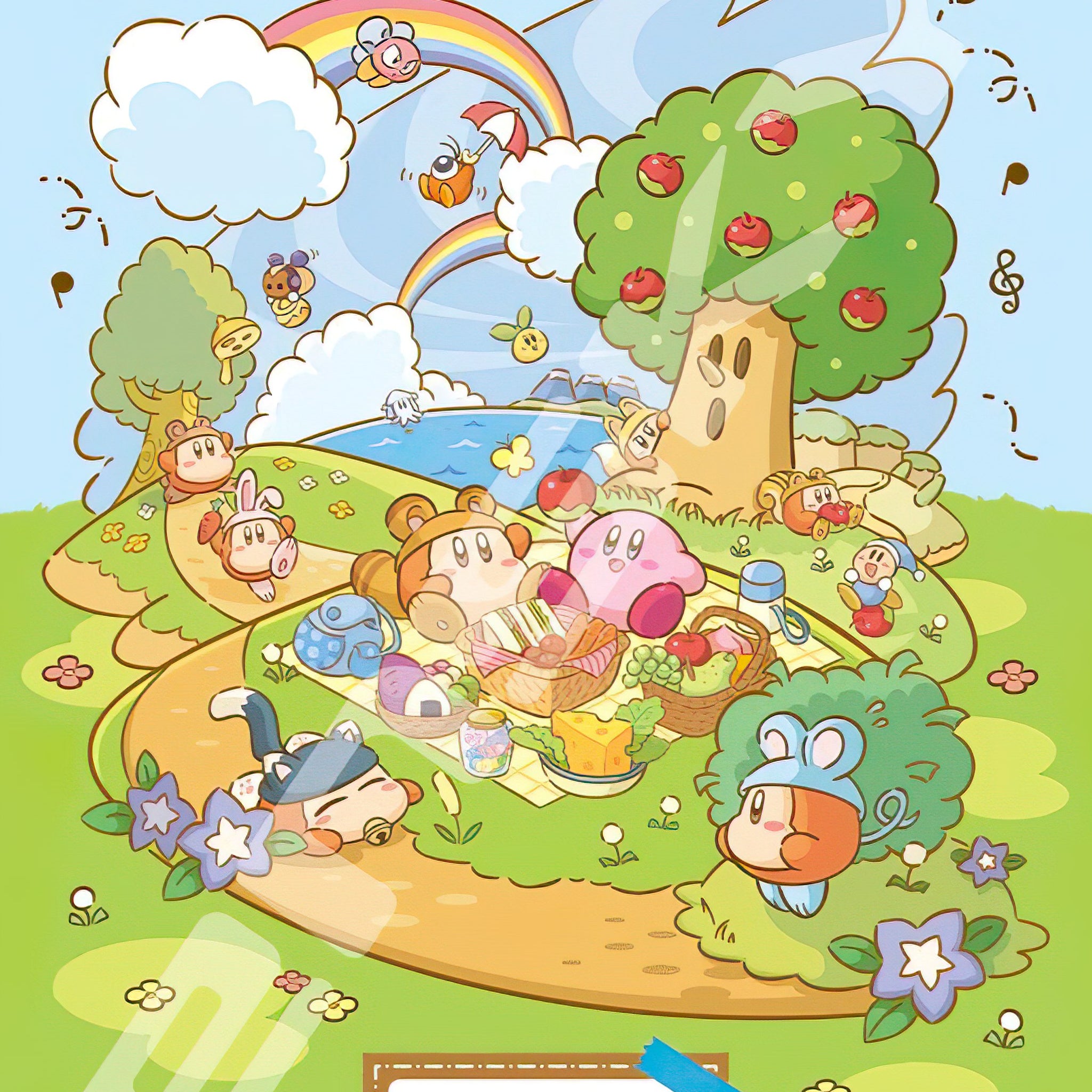 Ensky â€¢ Kirby â€¢ Pupupu Picnicã€€300 PCSã€€Jigsaw Puzzle