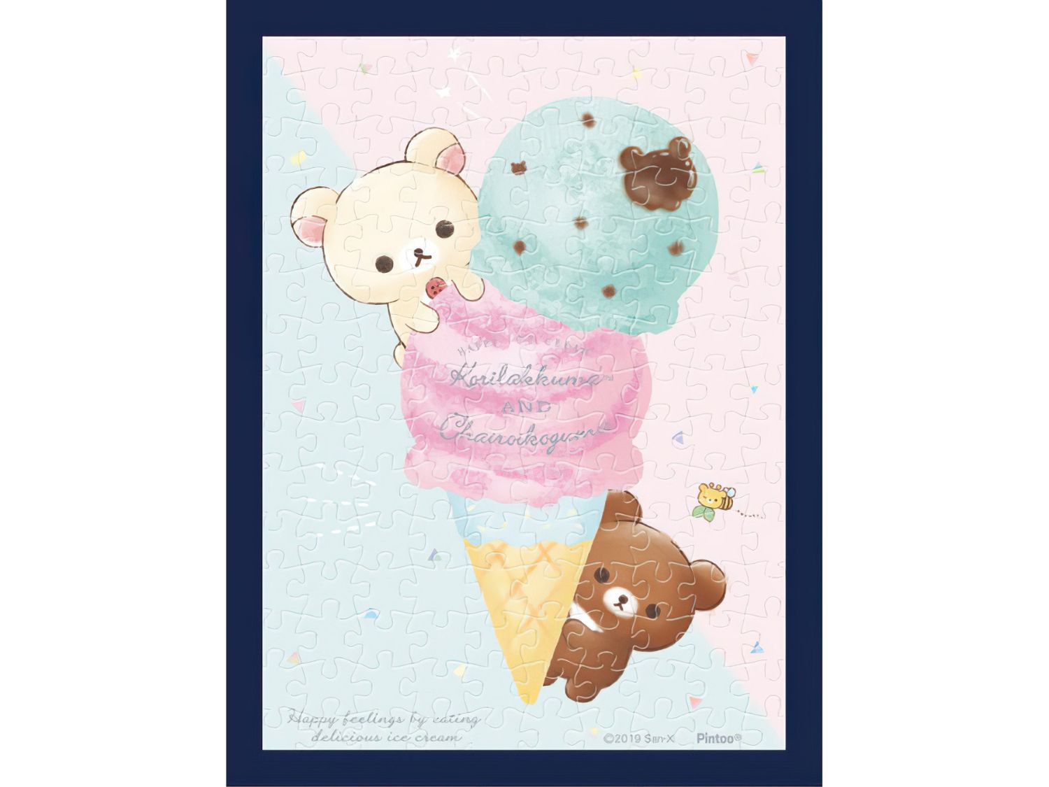 Ensky â€¢ Rilakkuma â€¢ Strawberry & Chocolate Mintã€€150 PCSã€€Plastic Jigsaw Puzzle