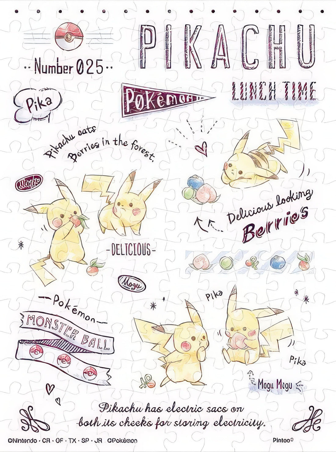 ensky-ma-58-pikachu-lunch-time-150-pieces-puzzle-+-frame-set