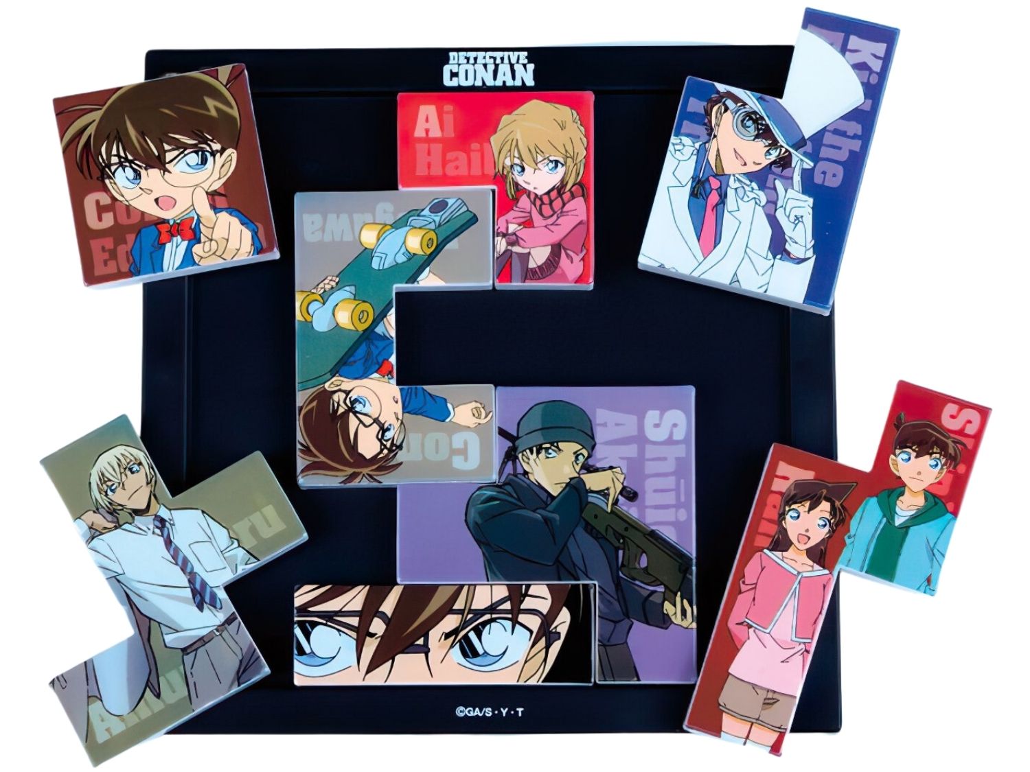 Ensky • Detective Conan　8 PCS　Tile Puzzle