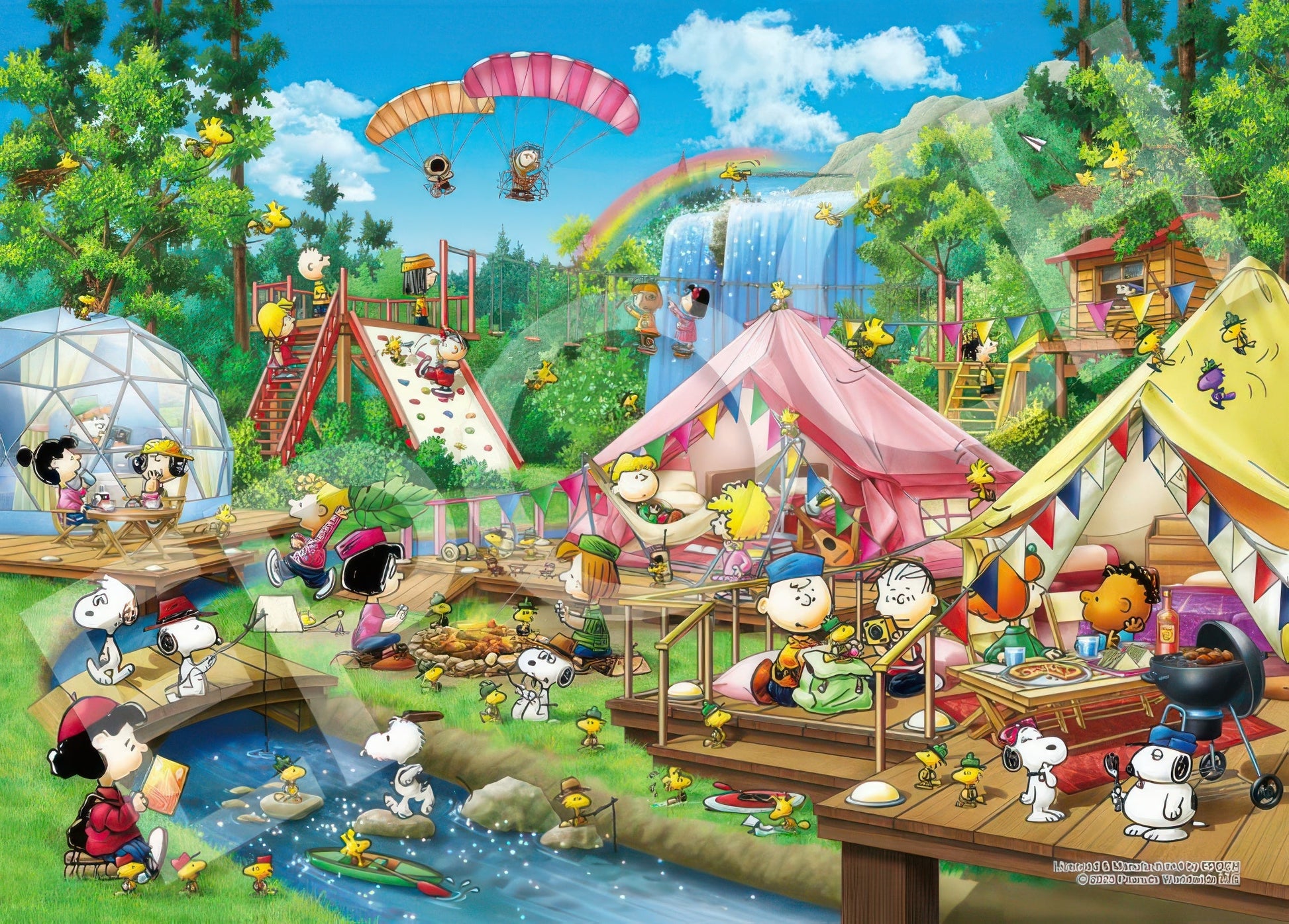 epoch-06-706-[snoopy]-snoopy-glamping-500-pieces-jigsaw-puzzle