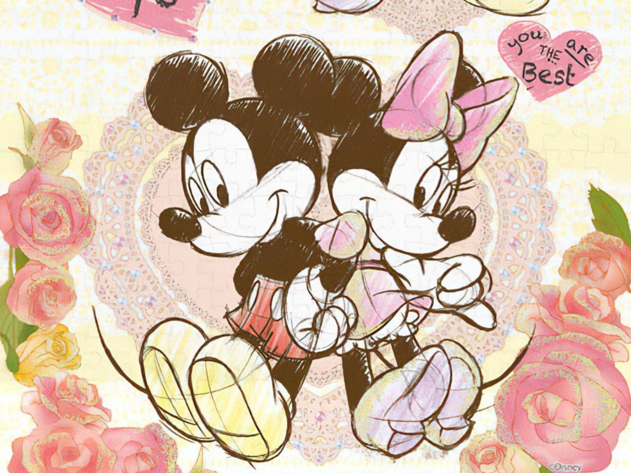 Epoch • Mickey & Minnie • You are the Best　300 PCS　Jigsaw Puzzle