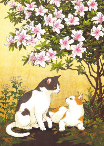 epoch-79-141-cats-and-azaleas-500-pieces-jigsaw-puzzle