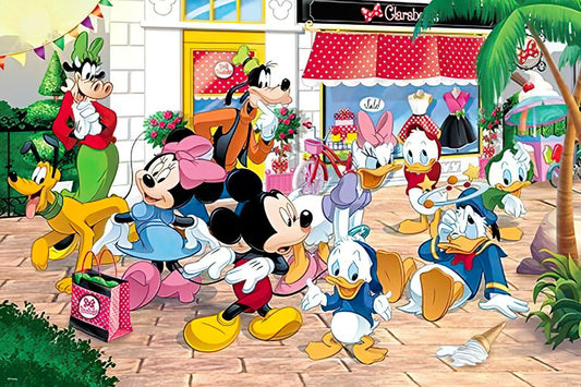 Hundred Pictures • Mickey & Friends • Shopping Street　1000 PCS　Jigsaw Puzzle