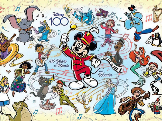 Hundred Pictures • Mickey & Friends • Disney 100 / Celebrating Anniversary　1000 PCS　Jigsaw Puzzle