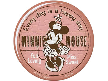 Pintoo • Minnie Mouse • Vintage Badge / Minnie　16 PCS　Plastic　Jigsaw Puzzle