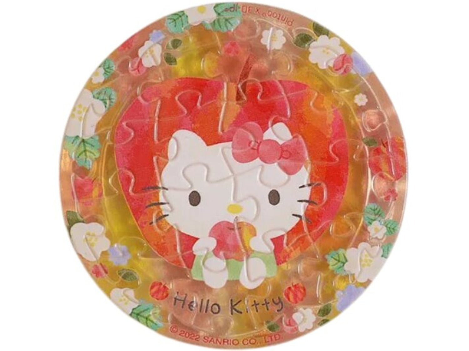 Pintoo • Hello Kitty • Multicolored Fruit / Apple　16 PCS　Crystal　Jigsaw Puzzle