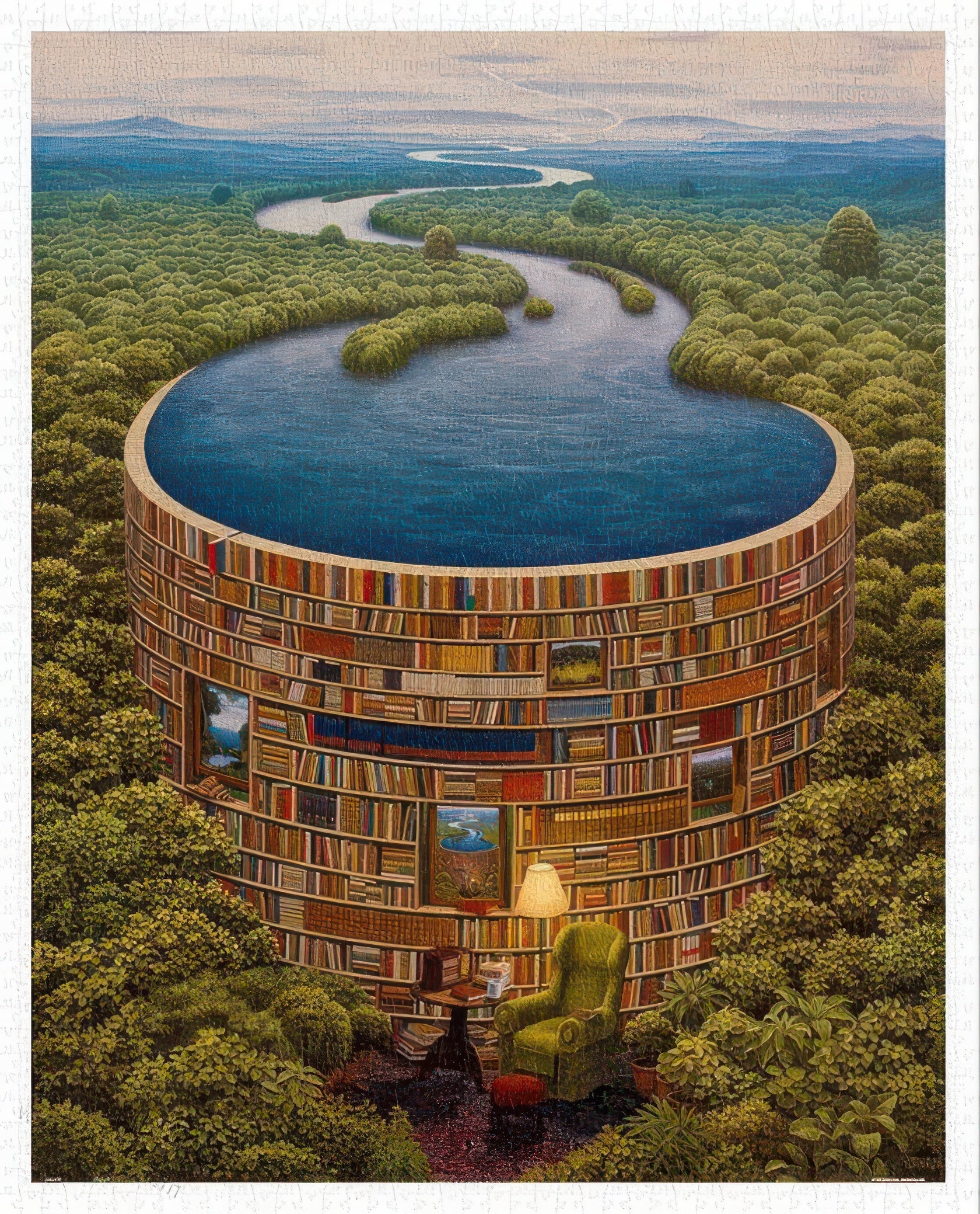 pintoo-h1640-jacek-yerka---library-2000-pieces-jigsaw-puzzle