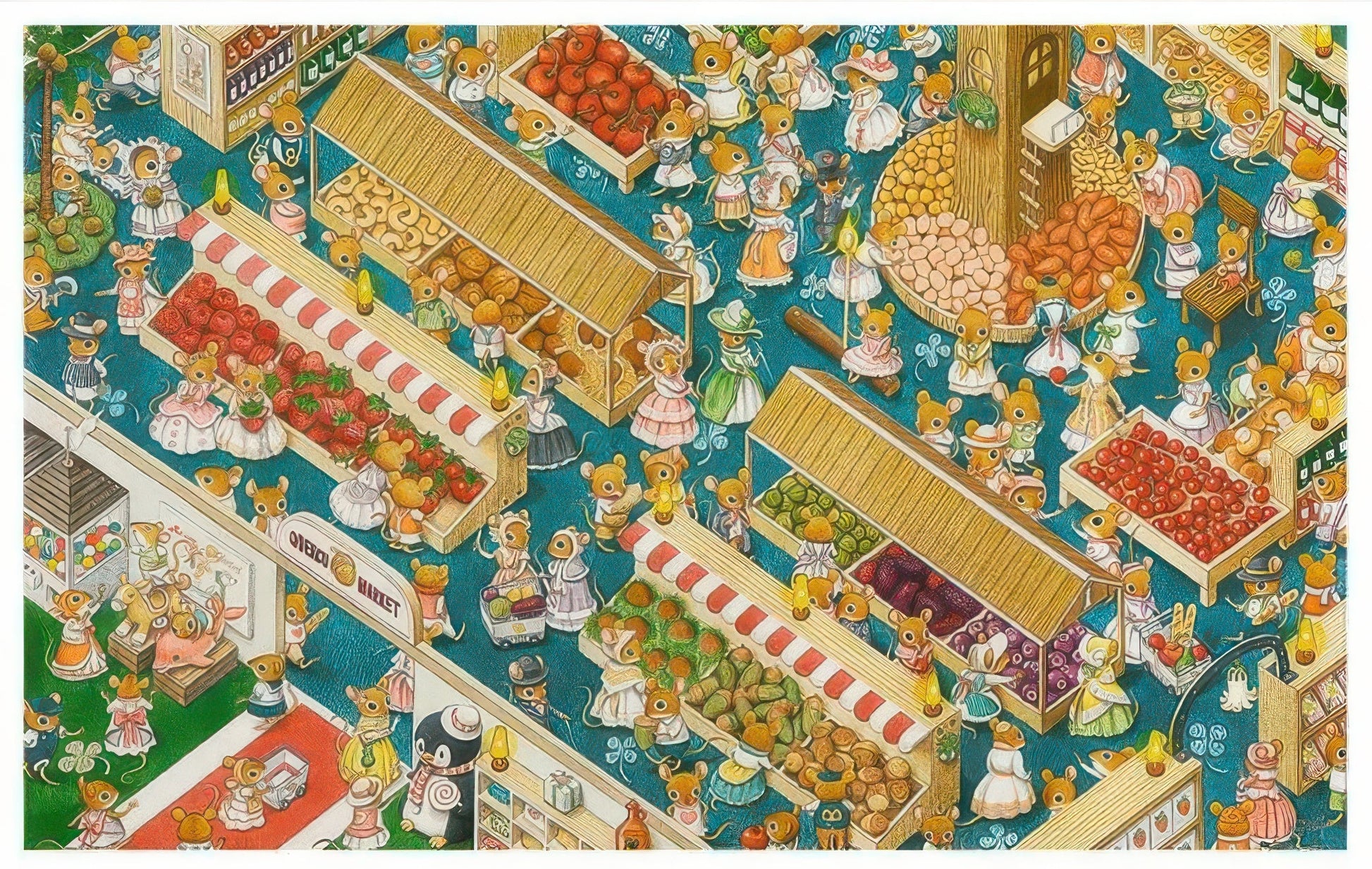 pintoo-h1776-smart---goo-goo-mouse-market-4000-pieces-jigsaw-puzzle