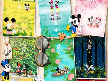 Pintoo • Mickey & Minnie • Chinese Solar Terms　1000 PCS　Plastic　Jigsaw Puzzle