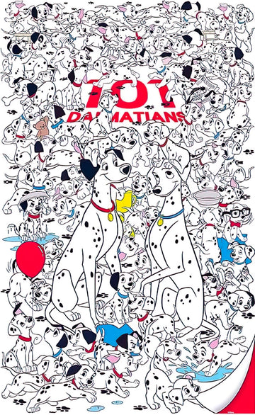 Pintoo • 101 Dalmatians • Big Family　1000 PCS　Plastic　Jigsaw Puzzle