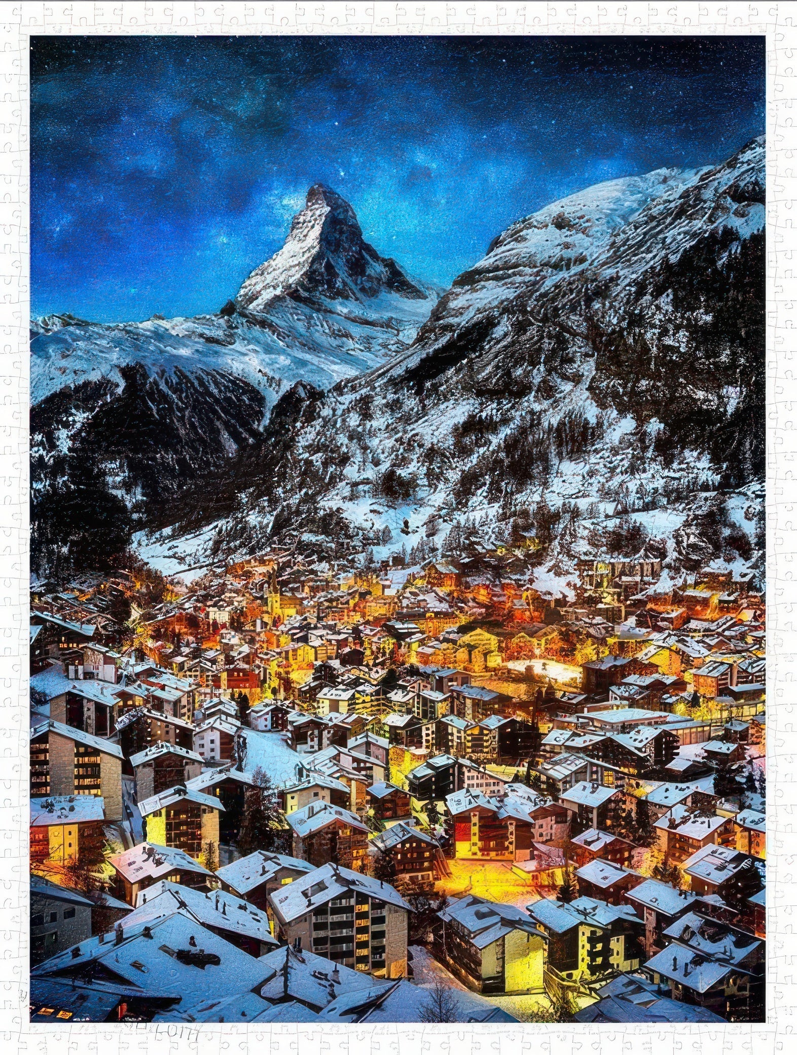 pintoo-h2066-12-switzerland---zermatt,-city-of-light-in-the-mountains-1200-pieces-jigsaw-puzzle