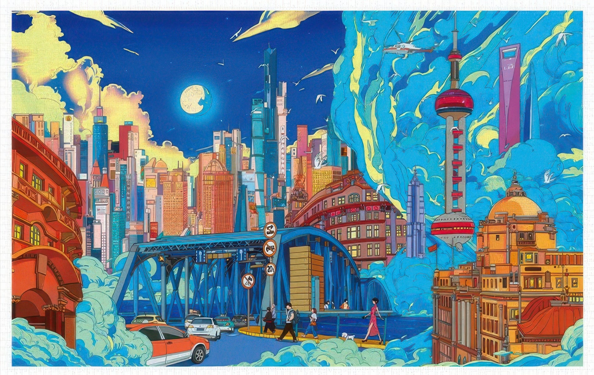 pintoo-h2252-40-guangyuan---magic-city-fantasy-4000-pieces-jigsaw-puzzle