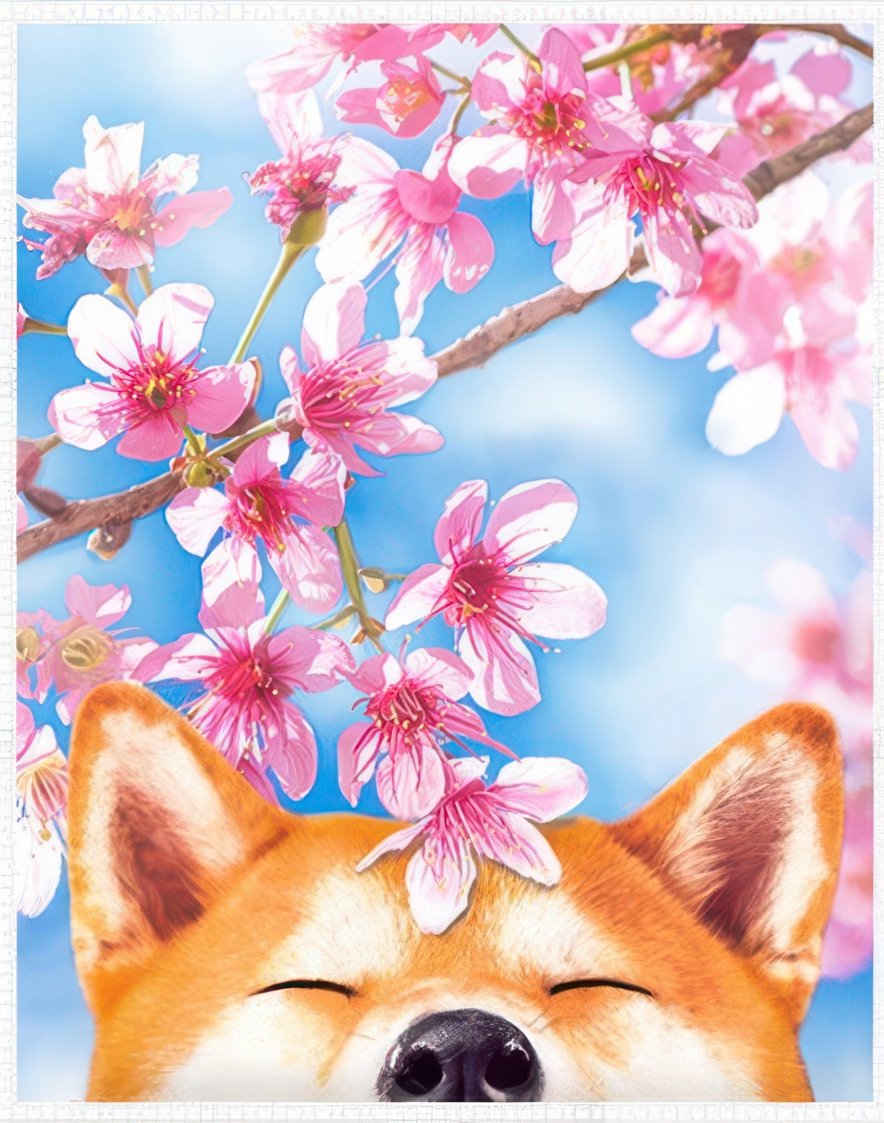 pintoo-h2463-45-cherry-blossom-edition---cherry-blossom-shiba-inu-4500-pieces-jigsaw-puzzle