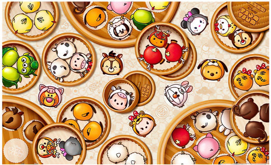 Pintoo • Tsum Tsum • Zodiac Buns　1000 PCS　Plastic　Jigsaw Puzzle