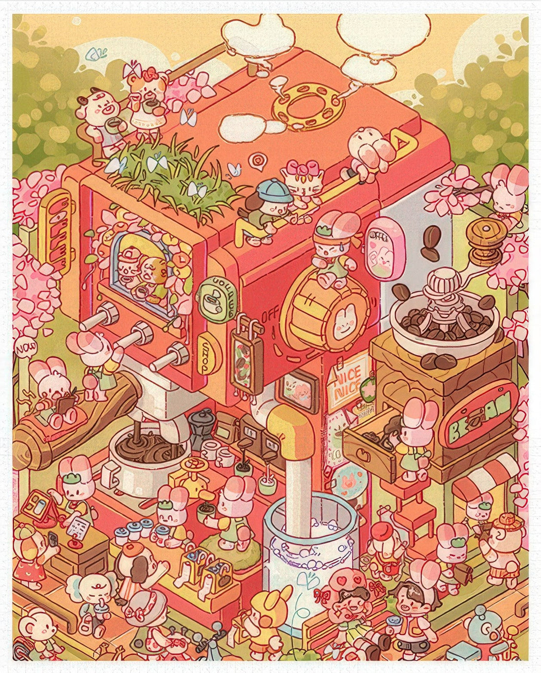 pintoo-h3589-45-hoshino-memeko---coffee-studio-4500-pieces-jigsaw-puzzle