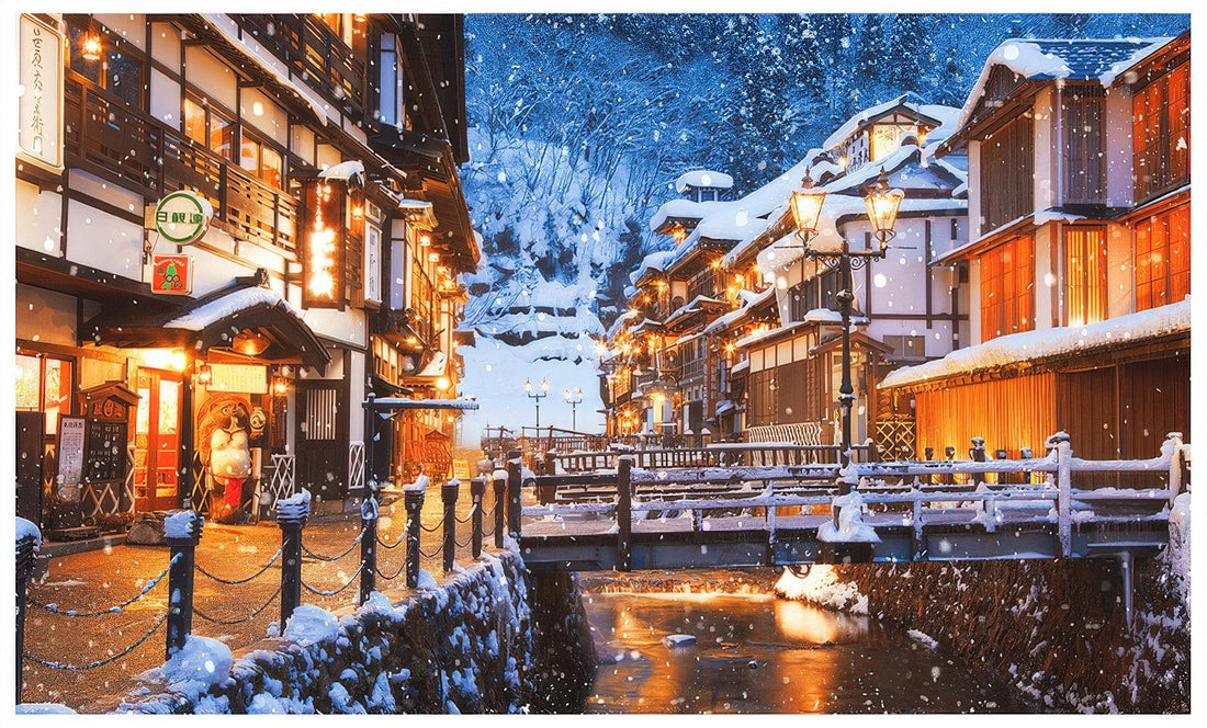 pintoo-h3622-japan---ginzan-winter-onsen-ryokan-6000-pieces-jigsaw-puzzle