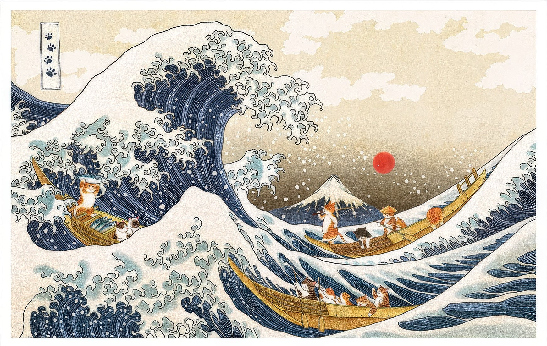 pintoo-h3682-nyangsongi---cat-river-wave-4000-pieces-jigsaw-puzzle