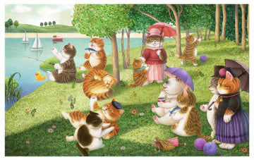 pintoo-h3684-nyangsongi---sunday-afternoon-on-cat-island-4000-pieces-jigsaw-puzzle