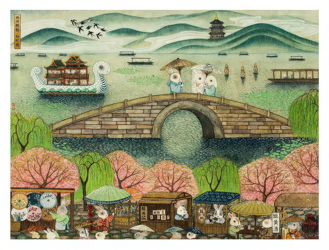 pintoo-h3917-cheng-jingjinn---broken-bridge-of-west-lake-·-legend-of-the-white-snake-1200-pieces-jigsaw-puzzle