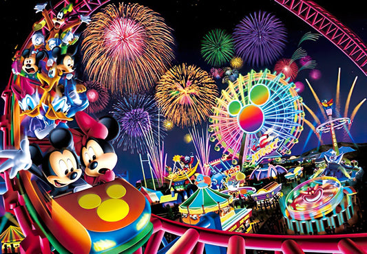 Tenyo • Mickey & Friends • Roller Coaster Memory　1000 PCS　Jigsaw Puzzle