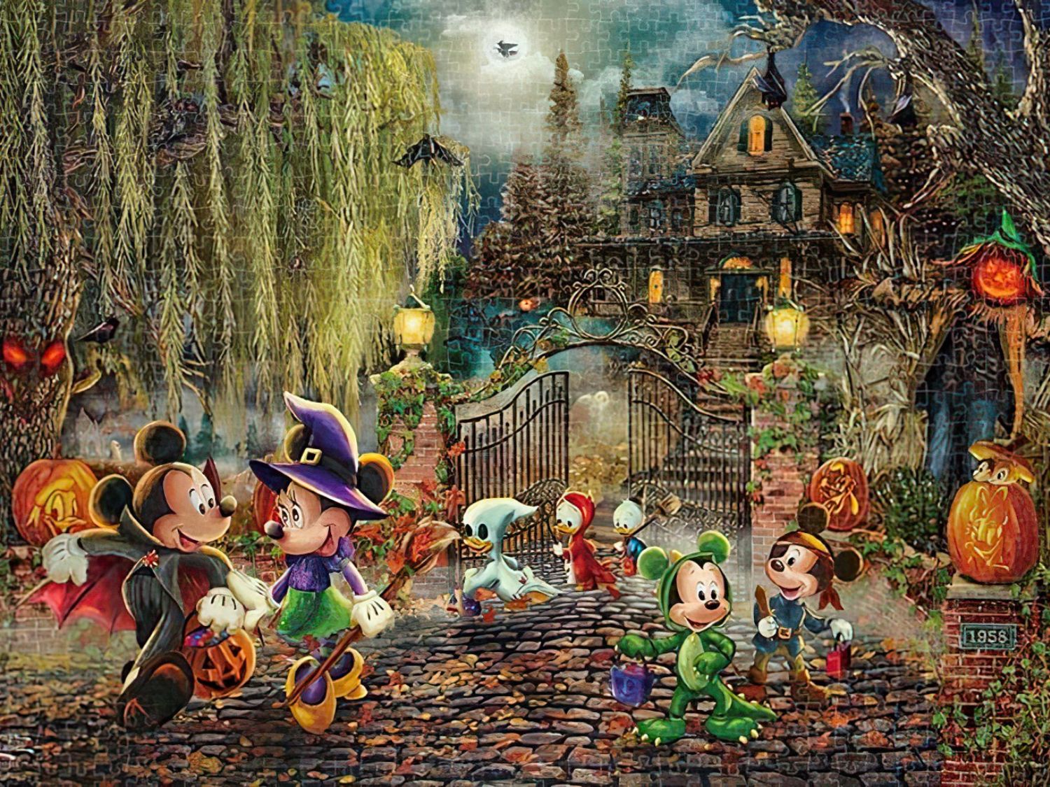 Tenyo • Mickey and Minnie Halloween Fun　1000 PCS　Jigsaw Puzzle