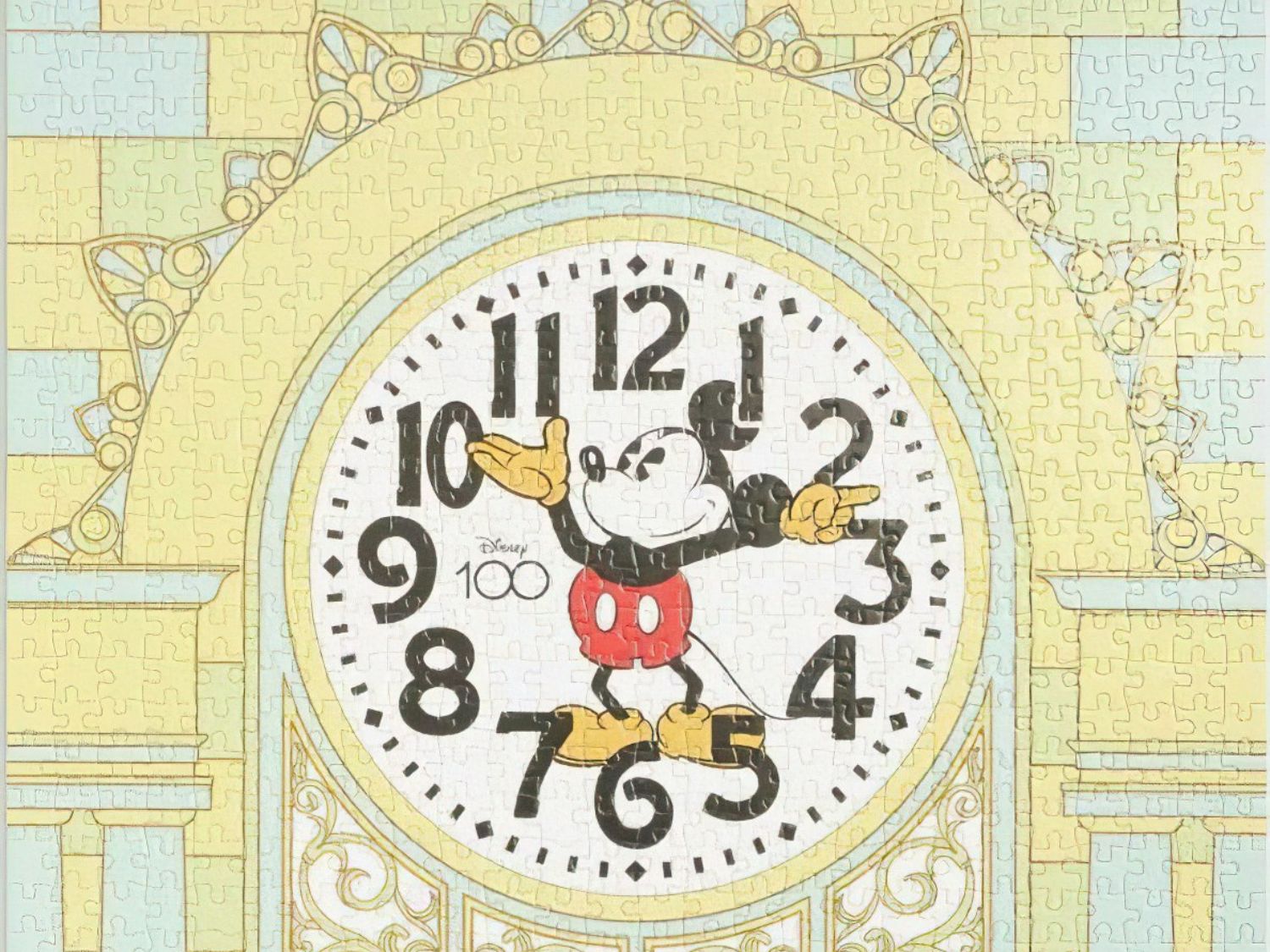 Tenyo • Mickey Mouse • The Clock Tower / Wako Limited　1000 PCS　Jigsaw Puzzle