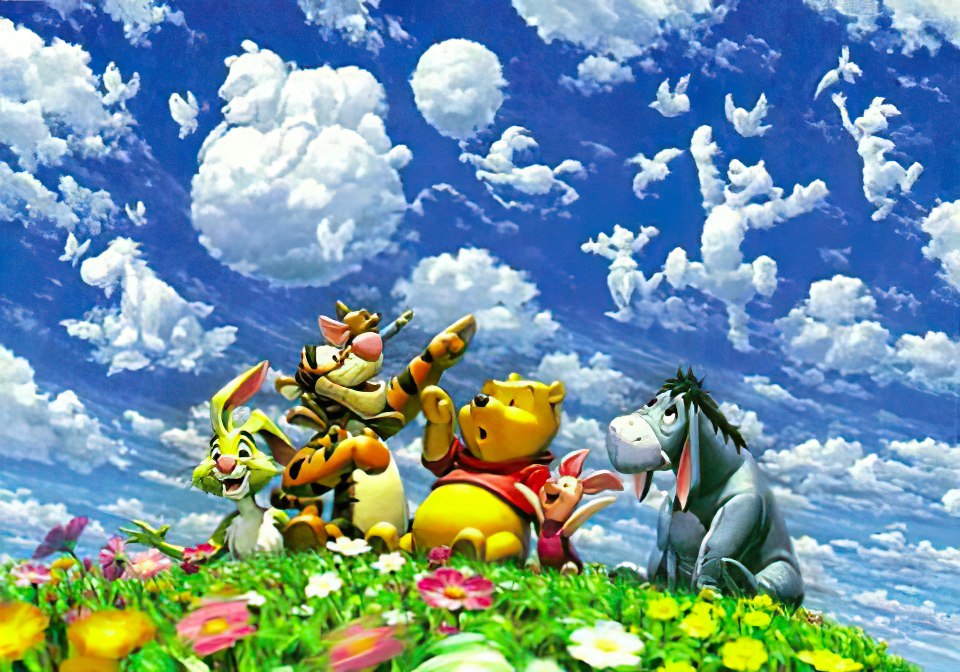 Tenyo • Winnie the Pooh • Fantasies in the Azure Sky　2000 PCS　Jigsaw Puzzle